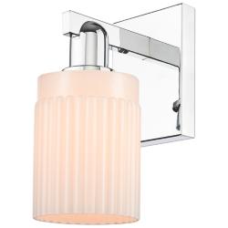 Arcadia Hadley 11"H Oil Rubbed Bronze Sconce With Matte White Shade