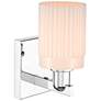 2_Arcadia Hadley 11"H Oil Rubbed Bronze Sconce With Matte White Shade more views