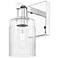 Arcadia Hadley 11" High Polished Chrome Sconce With Clear Shade
