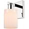 Arcadia Hadley 11" High Polished Nickel Sconce With Matte White Shade