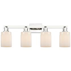 Arcadia Hadley 32"W 4-Lt Polished Nickel Vanity w/ Matte White Shade