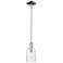 Arcadia Hadley 5"W Chrome Stem Hung Mini Pendant w/ Clear Shade