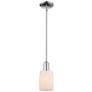 Arcadia Hadley 5"W Chrome Stem Hung Mini Pendant w/ Matte White Shade