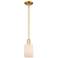 Arcadia Hadley 5"W Gold Stem Hung Mini Pendant w/ Matte White Shade