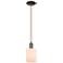 Arcadia Hadley 5"W Oiled Bronze Cord Mini Pendant w/ Matte White Shade