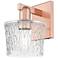Arcadia Niagara 10" High Antique Copper Sconce With Clear Shade