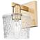 Arcadia Niagara 10" High Champagne Bronze Sconce With Clear Shade