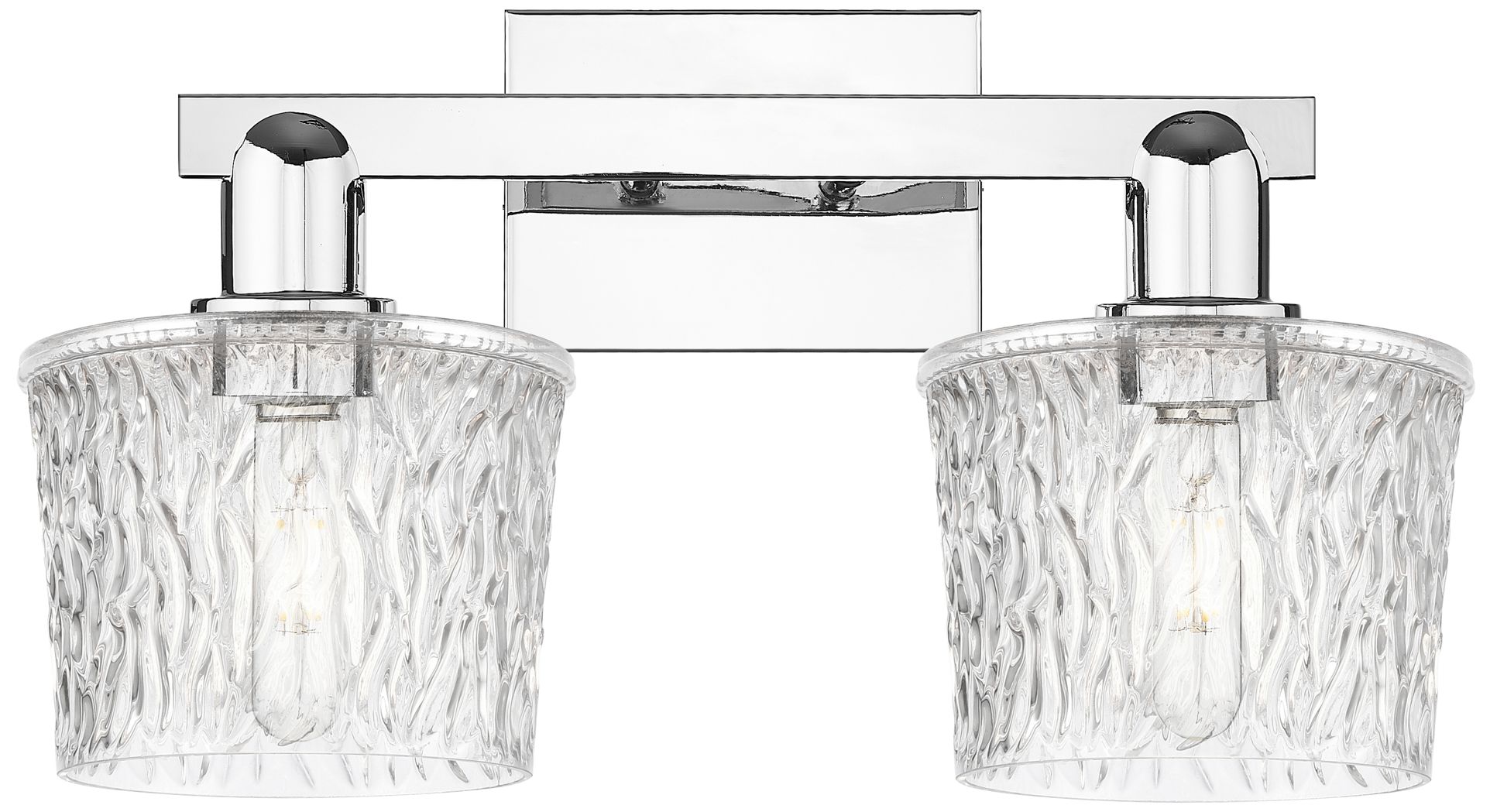 Arcadia Niagara 18"W 2 Light Chrome Vanity Light w/ Clear Shade