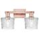 Arcadia Niagara 18"W 2 Light Copper Vanity Light With Clear Shade