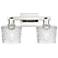 Arcadia Niagara 18"W 2 Light Polished Nickel Bath Light w/ Clear Shade