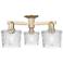 Arcadia Niagara 24"W 3 Light Bronze Semi.Flush Mount w/ Clear Shade
