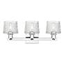 2_Arcadia Niagara 26"W 3 Light Chrome Vanity Light w/ Clear Shade more views