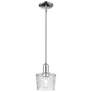 Arcadia Niagara 7"W Chrome Stem Hung Mini Pendant w/ Clear Shade