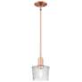 Arcadia Niagara 7"W Copper Stem Hung Mini Pendant With Clear Shade