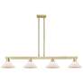 Arcadia Orwell 51"W 4-Lt Brass Stem Island Light w/ Matte White Shade