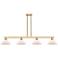 Arcadia Orwell 51"W 4-Lt Bronze Stem Island Light w/ Matte White Shade