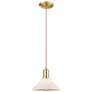 1_Arcadia Orwell 8"W Bronze Cord Mini Pendant w/ Matte White Shade