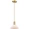 Arcadia Orwell 8"W Bronze Cord Mini Pendant w/ Matte White Shade