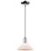 Arcadia Orwell 8"W Chrome Stem Hung Mini Pendant w/ Matte White Shade