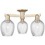 Arcadia Salina 23"W 3 Light Bronze Semi.Flush Mount w/ Fluted Shade