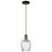 Arcadia Salina 6"W Oiled Bronze Cord Pendant w/ Fluted Shade