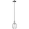 Arcadia Salina 6"W Polished Nickel Stem Pendant w/ Fluted Shade