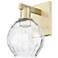 Arcadia Waverly 10" High Antique Brass Sconce With Clear Shade