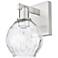 Arcadia Waverly 10" High Brushed Satin Nickel Sconce With Clear Shade