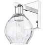 1_Arcadia Waverly 10" High Polished Chrome Sconce With Clear Shade