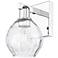 Arcadia Waverly 10" High Polished Chrome Sconce With Clear Shade