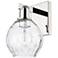 Arcadia Waverly 10" High Polished Nickel Sconce With Clear Shade