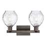 2_Arcadia Waverly 17"W 2 Light Oiled Bronze Vanity Light w/ Clear Shade more views