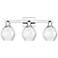 Arcadia Waverly 25"W 3 Light Chrome Vanity Light w/ Clear Shade