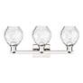 2_Arcadia Waverly 25"W 3 Light Polished Nickel Bath Light w/ Clear Shade more views