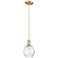 Arcadia Waverly 6"W Champagne Bronze Cord Mini Pendant w/ Clear Shade