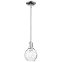 Arcadia Waverly 6"W Chrome Stem Hung Mini Pendant w/ Clear Shade