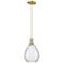 Arcadia Waverly 8"W Champagne Bronze Cord Mini Pendant w/ Clear Shade
