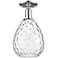 Arcadia Waverly 8"W Polished Nickel Semi.Flush Mount With Clear Shade