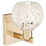 2_Arcadia White Mouchette 10" High Champagne Bronze Sconce With more views