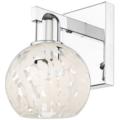 Innovations Lighting White Mouchette Chrome Collection