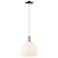Arcadia White Venetian 10" Wide Polished Chrome Cord Hung Mini Pendant