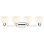 2_Arcadia White Venetian 33" Wide 4 Light Polished Nickel Vanity Light more views