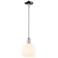 Arcadia White Venetian 8" Wide Polished Chrome Stem Hung Mini Pendant