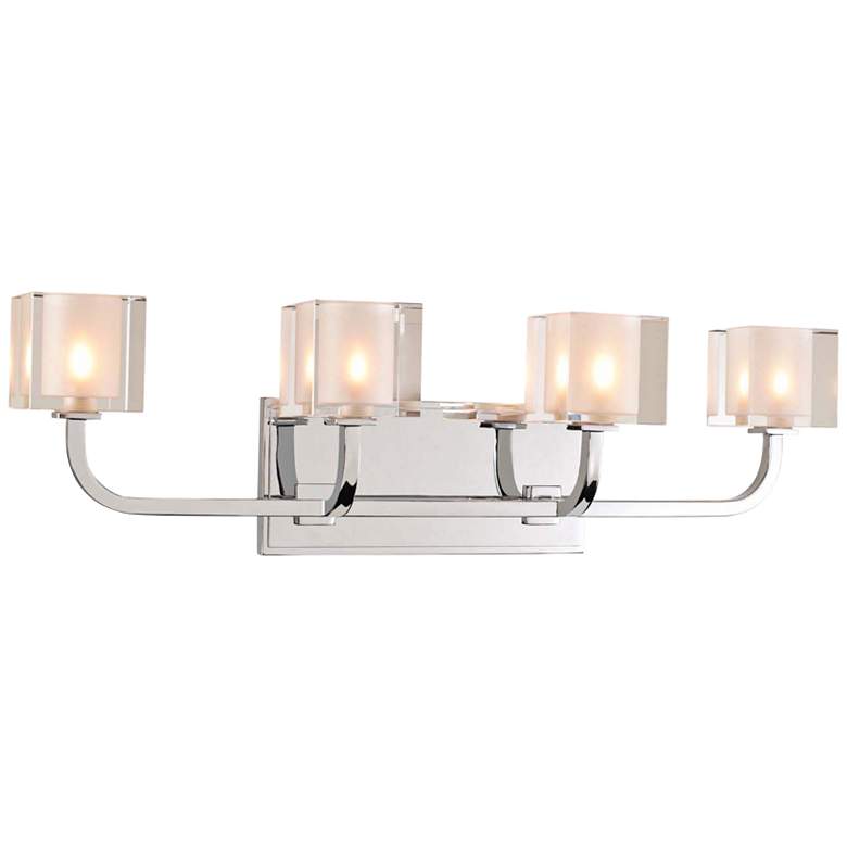 Image 1 Arcata 24" Wide Chrome 4-LED Bath Light