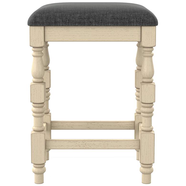 Image 5 Arcatia 26 1/4" Dark Gray Fabric Counter Stools Set of 2 more views