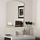 Arch 23 1/2" x 31 1/2" Frameless Wall Mirror with Shelf