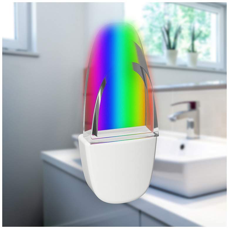 Image 1 Arch 4" High White Color Changing LED Night Light
