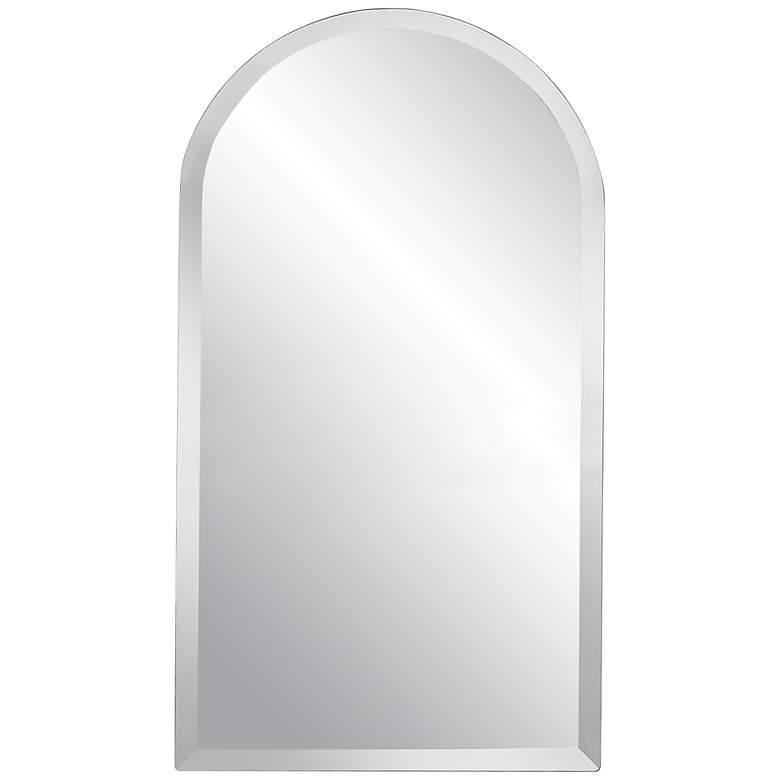 Image 1 Arch Frameless Beveled 36 inch High Mirror