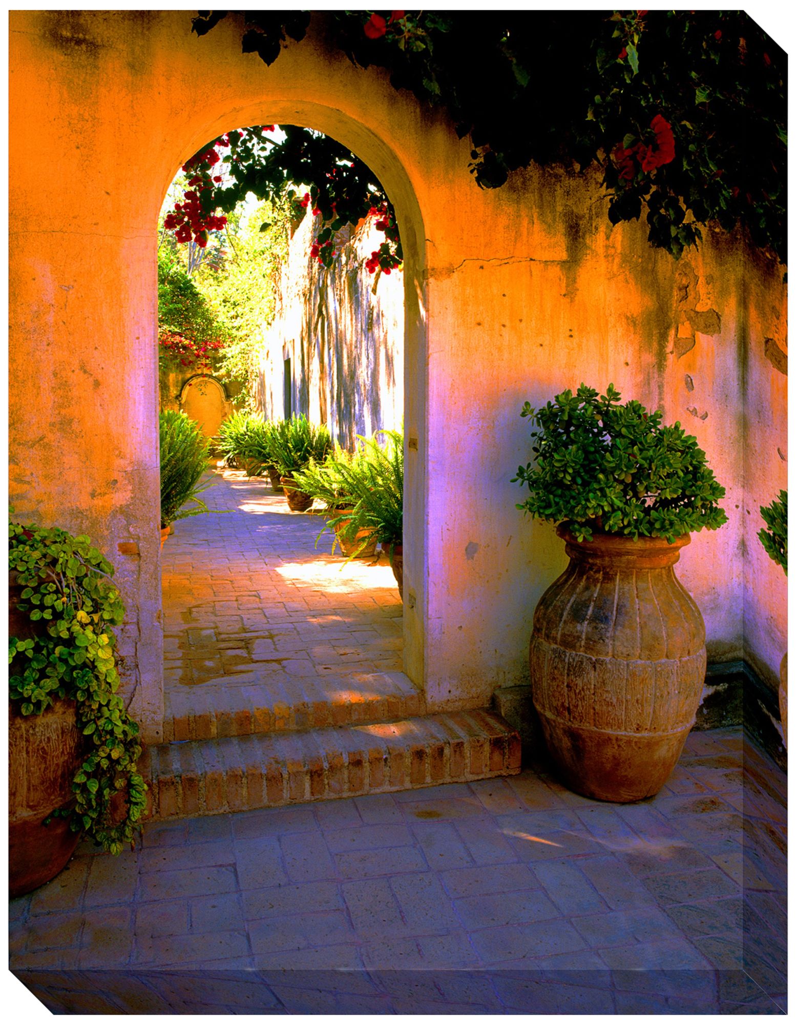 Image 2 Arch Passageway No2 40"H Rectangular Outdoor Canvas Wall Art