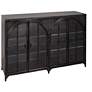 2_Arched Glass Door Metal Sideboard